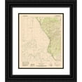 thumbnail image 1 of USGS 12x14 Black Ornate Wood Framed with Double Matting Museum Art Print Titled - West Tovar Creek Texas Quad - USGS 1983, 1 of 4