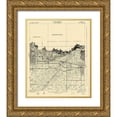 thumbnail image 1 of USGS 12x14 Gold Ornate Wood Framed with Double Matting Museum Art Print Titled - Azusa California Quad - USGS 1928, 1 of 4