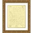 thumbnail image 1 of USGS 12x14 Gold Ornate Wood Framed with Double Matting Museum Art Print Titled - Beuck Draw Colorado Quad- USGS 1970, 1 of 4