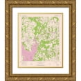 thumbnail image 1 of USGS 12x14 Gold Ornate Wood Framed with Double Matting Museum Art Print Titled - Chandler Texas Quad - USGS 1966, 1 of 4