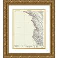 thumbnail image 1 of USGS 12x14 Gold Ornate Wood Framed with Double Matting Museum Art Print Titled - Cholame California Quad - USGS 1914, 1 of 4