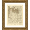 thumbnail image 1 of USGS 12x14 Gold Ornate Wood Framed with Double Matting Museum Art Print Titled - Independence Missouri Quad - USGS 1940, 1 of 4