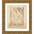 thumbnail image 1 of USGS 12x14 Gold Ornate Wood Framed with Double Matting Museum Art Print Titled - Reno Nevada Sheet - USGS 1893, 1 of 4