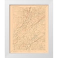 thumbnail image 1 of USGS 12x14 White Modern Wood Framed Museum Art Print Titled - Pennsylvania Wallpack Sheet - USGS 1893, 1 of 4