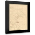 thumbnail image 1 of USGS 14x18 Black Modern Framed Museum Art Print Titled - Arcola Wyoming Quad - USGS 1963, 1 of 5