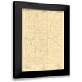 thumbnail image 1 of USGS 14x18 Black Modern Framed Museum Art Print Titled - Artesian Draw Wyoming Quad - USGS 1954, 1 of 5