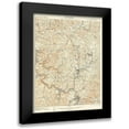 thumbnail image 1 of USGS 14x18 Black Modern Framed Museum Art Print Titled - Connellsville Pennsylvania Quad - USGS 1902, 1 of 5