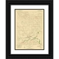 thumbnail image 1 of USGS 14x18 Black Ornate Wood Framed with Double Matting Museum Art Print Titled - Orin Wyoming Quad - USGS 1950, 1 of 4