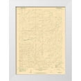 thumbnail image 1 of USGS 14x18 White Modern Wood Framed Museum Art Print Titled - Broad Mesa Wyoming Quad - USGS 1959, 1 of 4