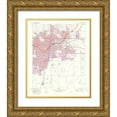 thumbnail image 1 of USGS 15x17 Gold Ornate Wood Framed with Double Matting Museum Art Print Titled - Amarillo East Texas Quad - USGS 1975, 1 of 4