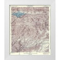 thumbnail image 1 of USGS 15x17 White Modern Wood Framed Museum Art Print Titled - Bouquet Reservoir California Quad - USGS 1937, 1 of 4