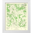 thumbnail image 1 of USGS 15x17 White Modern Wood Framed Museum Art Print Titled - Carbon Texas Quad - USGS 1966, 1 of 4