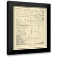 thumbnail image 1 of USGS 15x18 Black Modern Framed Museum Art Print Titled - Buena Vista Lake California Quad - USGS 1912, 1 of 5