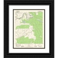 thumbnail image 1 of USGS 15x18 Black Ornate Wood Framed with Double Matting Museum Art Print Titled - Lac Sainte Agnes Louisiana Quad - USGS 1982, 1 of 4