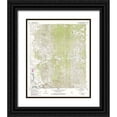thumbnail image 1 of USGS 15x18 Black Ornate Wood Framed with Double Matting Museum Art Print Titled - South West Baxterville Mississippi Quad - USGS, 1 of 4