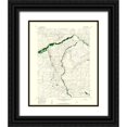 thumbnail image 1 of USGS 15x18 Black Ornate Wood Framed with Double Matting Museum Art Print Titled - T L Ranch Wyoming Quad - USGS 1958, 1 of 4