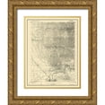 thumbnail image 1 of USGS 15x18 Gold Ornate Wood Framed with Double Matting Museum Art Print Titled - Bakersfield California Quad - USGS 1906, 1 of 4