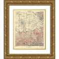 thumbnail image 1 of USGS 15x18 Gold Ornate Wood Framed with Double Matting Museum Art Print Titled - Burbank California Quad - USGS 1926, 1 of 4