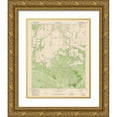 thumbnail image 1 of USGS 15x18 Gold Ornate Wood Framed with Double Matting Museum Art Print Titled - Cee Vee Texas Quad - USGS 1981, 1 of 4