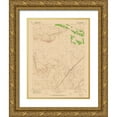thumbnail image 1 of USGS 15x18 Gold Ornate Wood Framed with Double Matting Museum Art Print Titled - Danish Flat Utah Quad - USGS 1970, 1 of 4