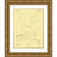 thumbnail image 1 of USGS 15x18 Gold Ornate Wood Framed with Double Matting Museum Art Print Titled - Red Desert Wyoming Quad - USGS 1970, 1 of 4