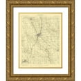 thumbnail image 1 of USGS 15x18 Gold Ornate Wood Framed with Double Matting Museum Art Print Titled - Shenango Pennsylvania Quad - USGS 1908, 1 of 4