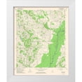thumbnail image 1 of USGS 15x18 White Modern Wood Framed Museum Art Print Titled - Vaughan Mississippi Quad - USGS 1964, 1 of 4