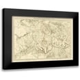 thumbnail image 1 of USGS 18x14 Black Modern Framed Museum Art Print Titled - North Western Colorado Utah - USGS 1881, 1 of 5