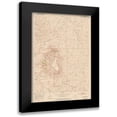 thumbnail image 1 of USGS 18x24 Black Modern Framed Museum Art Print Titled - North Butte Wyoming Quad - USGS 1953, 1 of 5