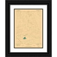 thumbnail image 1 of USGS 18x24 Black Ornate Wood Framed with Double Matting Museum Art Print Titled - Burlington Lake Wyoming Quad - USGS 1968, 1 of 4