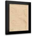 thumbnail image 1 of USGS 19x24 Black Modern Framed Museum Art Print Titled - Oil Mountain Wyoming Quad - USGS 1951, 1 of 5