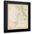 thumbnail image 1 of USGS 20x23 Black Modern Framed Museum Art Print Titled - Talpa Texas Quad - USGS 1967, 1 of 5