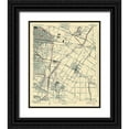 thumbnail image 1 of USGS 20x23 Black Ornate Wood Framed with Double Matting Museum Art Print Titled - Bell California Quad - USGS 1936, 1 of 4