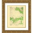 thumbnail image 1 of USGS 20x23 Gold Ornate Wood Framed with Double Matting Museum Art Print Titled - Aurora Nevada California Quad - USGS 1956, 1 of 4