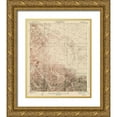 thumbnail image 1 of USGS 20x23 Gold Ornate Wood Framed with Double Matting Museum Art Print Titled - Cima Mesa California Quad - USGS 1939, 1 of 4