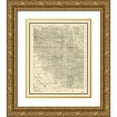 thumbnail image 1 of USGS 20x23 Gold Ornate Wood Framed with Double Matting Museum Art Print Titled - Gonzales California Quad - USGS 1921, 1 of 4