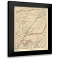 thumbnail image 1 of USGS 20x24 Black Modern Framed Museum Art Print Titled - Big Trees California Quad - USGS 1901, 1 of 5