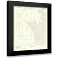 thumbnail image 1 of USGS 20x24 Black Modern Framed Museum Art Print Titled - Deep Lake Texas Quad - USGS 1970, 1 of 5