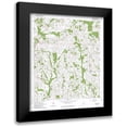 thumbnail image 1 of USGS 20x24 Black Modern Framed Museum Art Print Titled - Linwood Mississippi Quad - USGS 1964, 1 of 5