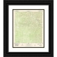 thumbnail image 1 of USGS 20x24 Black Ornate Wood Framed with Double Matting Museum Art Print Titled - Bakers Crossing Texas Quad - USGS 1979, 1 of 4