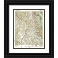thumbnail image 1 of USGS 20x24 Black Ornate Wood Framed with Double Matting Museum Art Print Titled - Muscogee Florida Alabama Quad - USGS 1943, 1 of 4