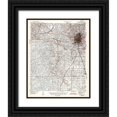 thumbnail image 1 of USGS 20x24 Black Ornate Wood Framed with Double Matting Museum Art Print Titled - Tallahassee Florida Quad - USGS 1943, 1 of 4