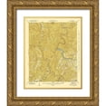 thumbnail image 1 of USGS 20x24 Gold Ornate Wood Framed with Double Matting Museum Art Print Titled - Cove Creek Gap North Carolina Quad - USGS 1935, 1 of 4