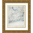 thumbnail image 1 of USGS 20x24 Gold Ornate Wood Framed with Double Matting Museum Art Print Titled - Fort Barrancas Florida Alabama Quad - USGS 1943, 1 of 4
