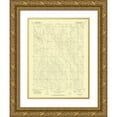 thumbnail image 1 of USGS 25x32 Gold Ornate Wood Framed with Double Matting Museum Art Print Titled - Chalk Bluffs SW Colorado Quad - USGS 1972, 1 of 4