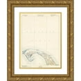 thumbnail image 1 of USGS 25x32 Gold Ornate Wood Framed with Double Matting Museum Art Print Titled - Provincetown Massachusetts Sheet - USGS 1890, 1 of 4