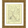 thumbnail image 1 of USGS 25x32 Gold Ornate Wood Framed with Double Matting Museum Art Print Titled - Schenectady New York Quad - USGS 1898, 1 of 4