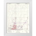 thumbnail image 1 of USGS 25x32 White Modern Wood Framed Museum Art Print Titled - Forsyth Illinois Quad - USGS 1967, 1 of 4