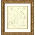 thumbnail image 1 of USGS 26x29 Gold Ornate Wood Framed with Double Matting Museum Art Print Titled - Grand Canyon East Half Arizona - USGS 1927, 1 of 4