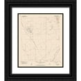 thumbnail image 1 of USGS 26x30 Black Ornate Wood Framed with Double Matting Museum Art Print Titled - North East Douglas Arizona Quad - USGS 1958, 1 of 4